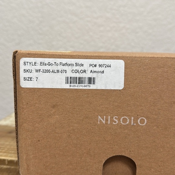 Nisolo Ella Go To Leather Flatform Slide Sandals Size 7 - Picture 10 of 10